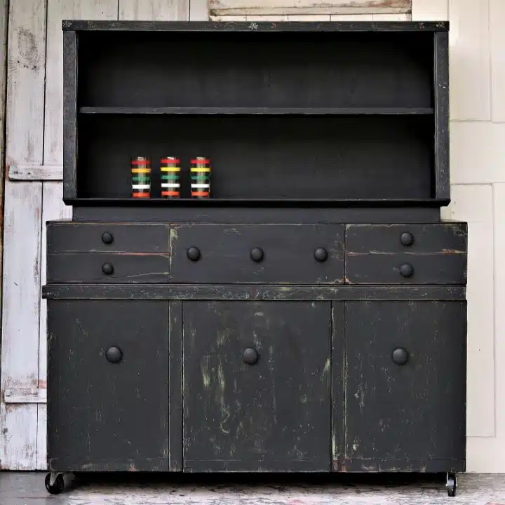 Paint old furniture black