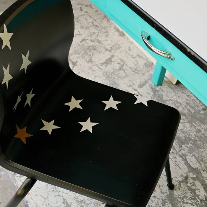 diy star chair is fun and whimsical