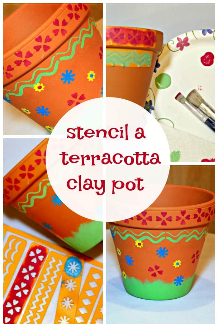 How To Paint Clay Flower Pots - Petticoat Junktion