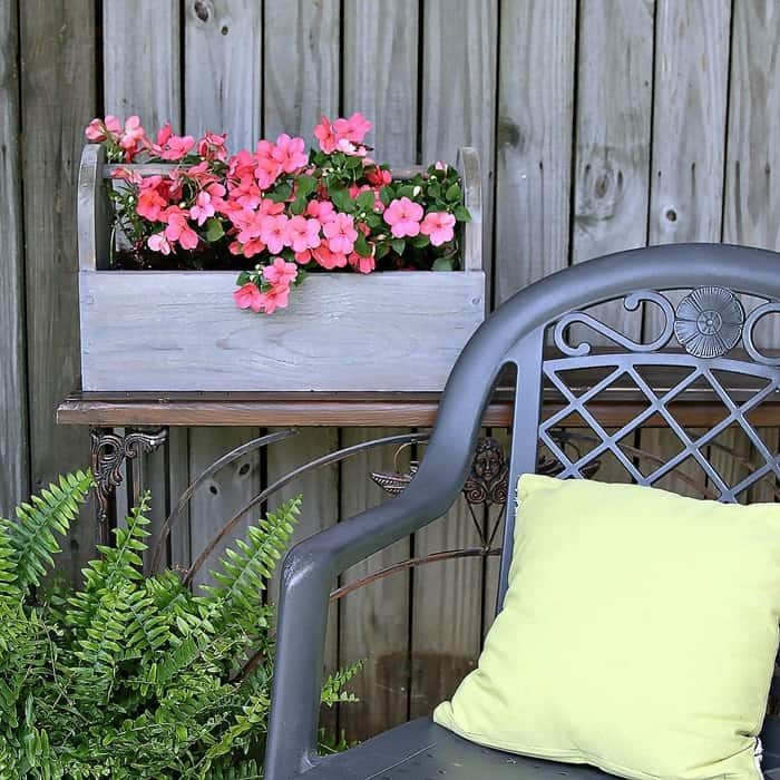 FolkArt Barnwood Finish Flower Caddy