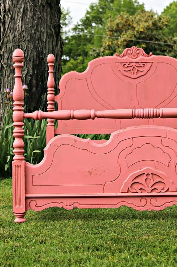 Wood Bed Makeover: How To Antique Painted Furniture To Look Old