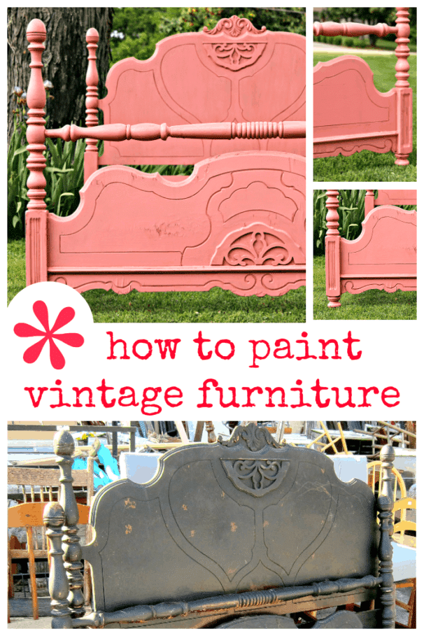 Wood Bed Makeover: How To Antique Painted Furniture To Look Old