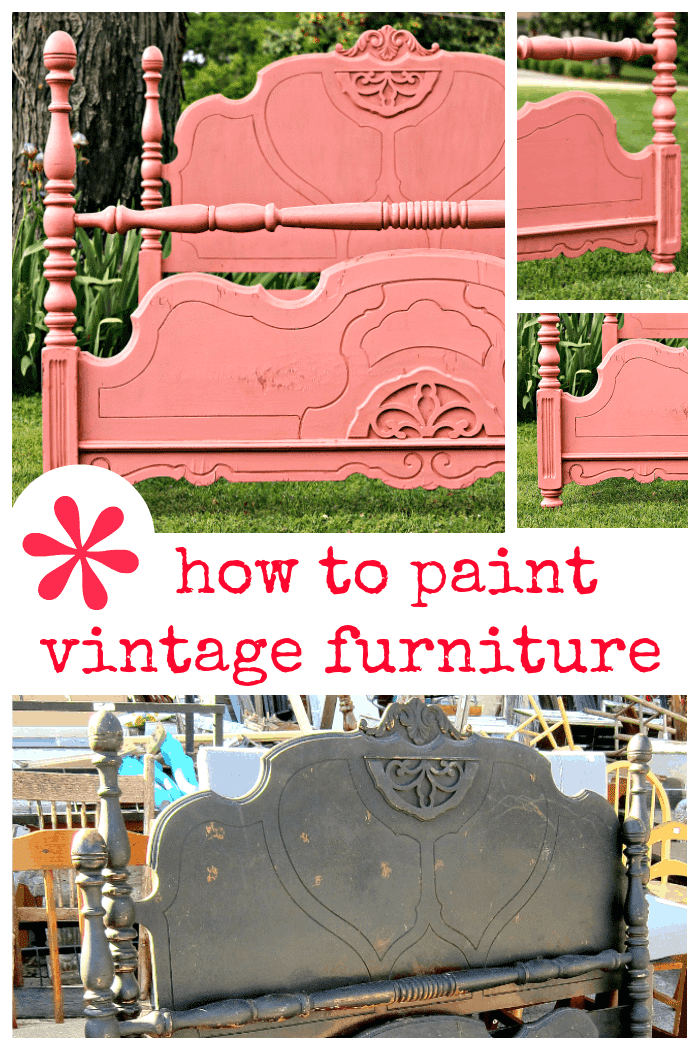 how to paint vintage furniture