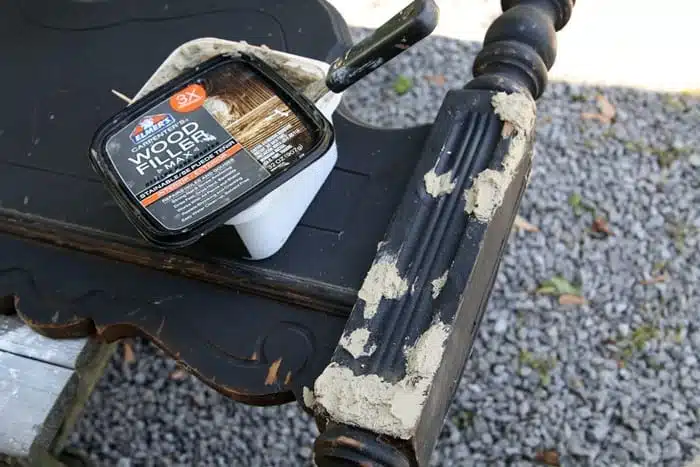 how to use wood putty to repair holes in furniture
