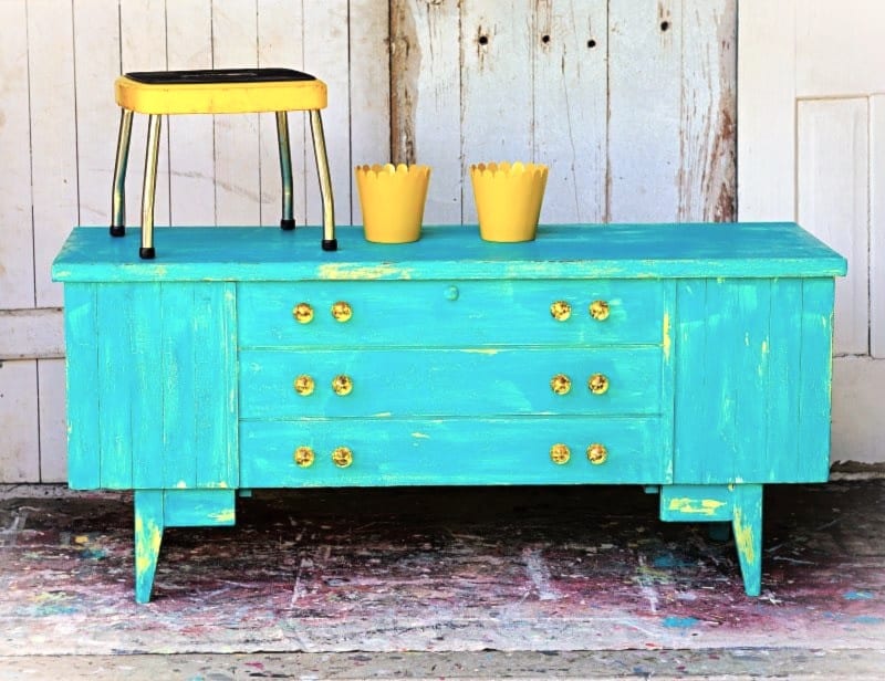 painted cedar chest