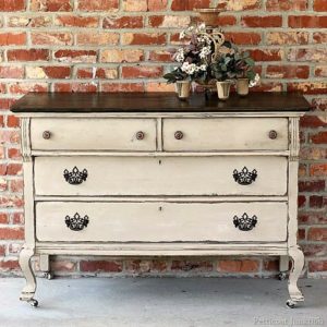 two tone furniture makeover