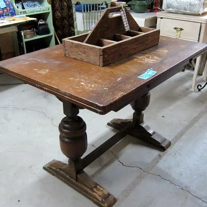 used table from the flea market