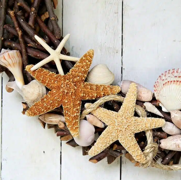 DIY Sisal Rope And Seashell Wreath | Vacation Memories