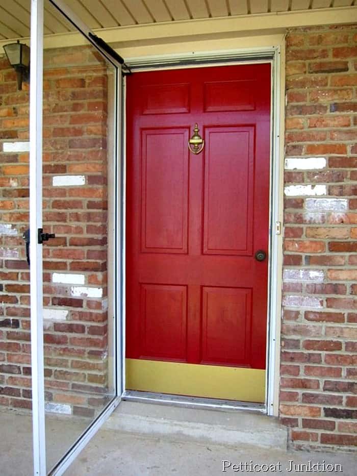 How to Paint A Metal Framed Storm Door And Wood Front Door