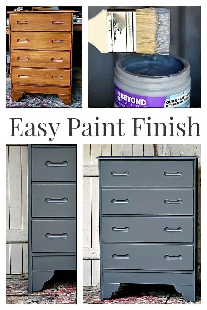 easy paint finish for furniture with no distressing or waxing