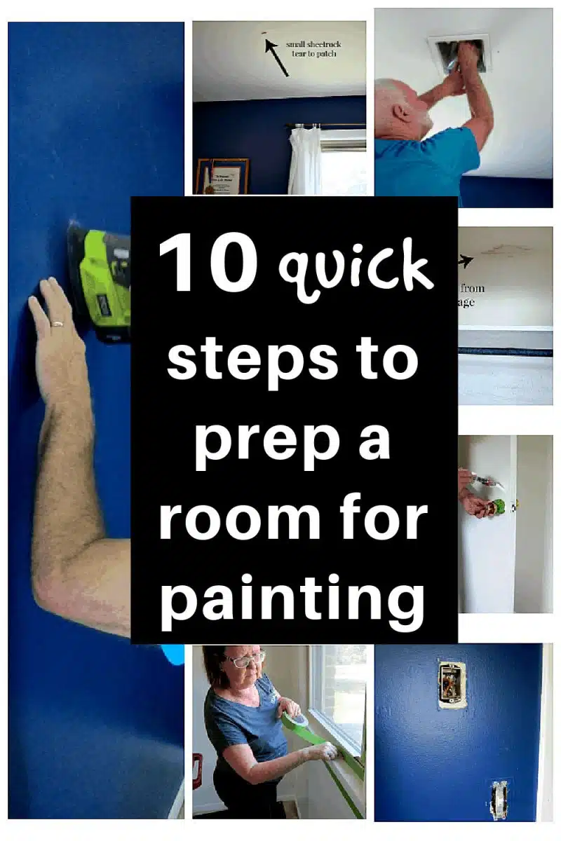 how to prep a room for painting