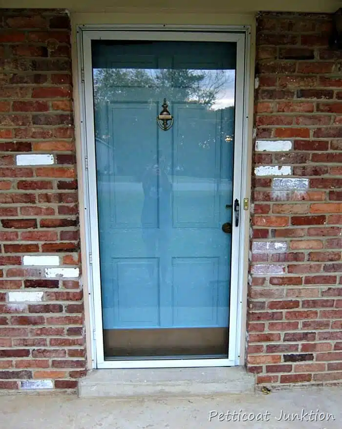 you can paint a storm door and front door the same color