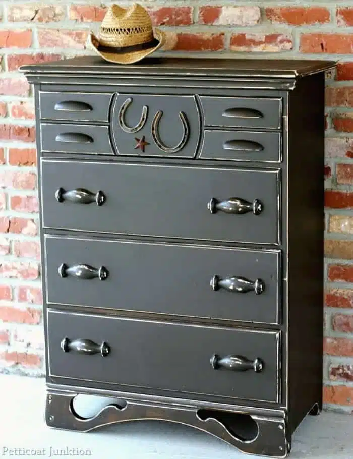 boys cowboy horseshoe chest of drawers