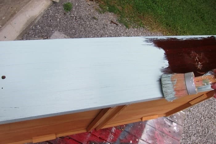 painting with Miss Lillian's No-Wax Chock Paint