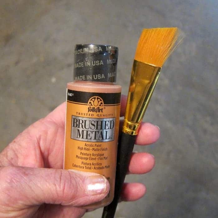 FolkArt Brushed Metals Acrylic paint color Copper