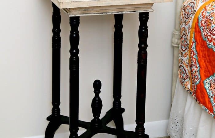 Super easy way to make white paint look old