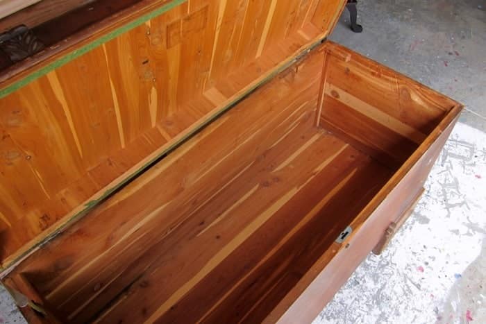 cedar lined cedar chest