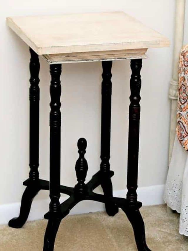 How to make white paint on furniture look old or aged.