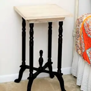 How to make white paint on furniture look old or aged.