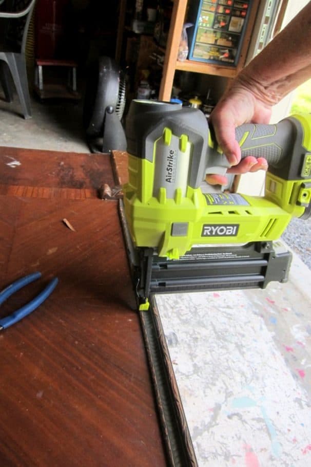 nailing wood trim