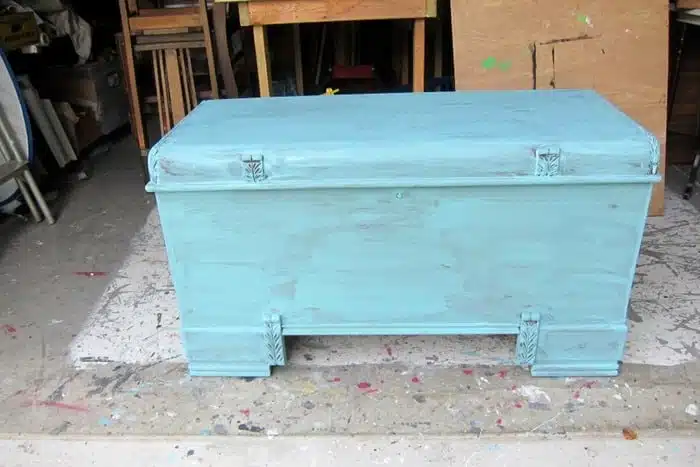 one coat of paint on furniture
