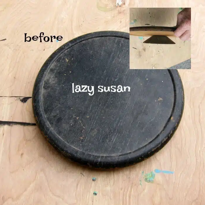 Trash To Treasure Thrift Store Lazy Susan Makeover