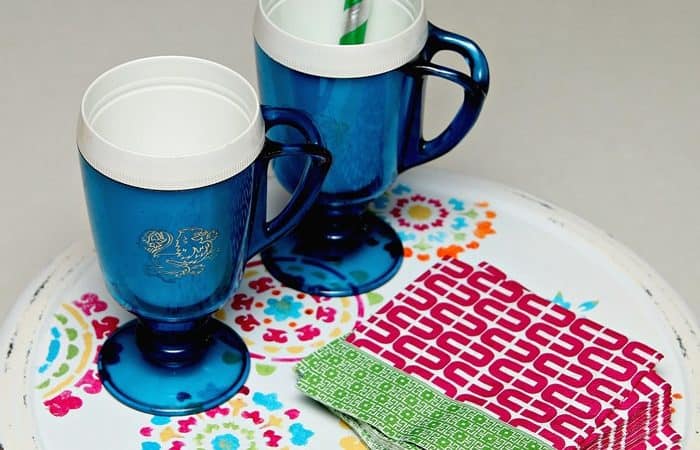 Trash to treasure thrift store lazy susan makeover