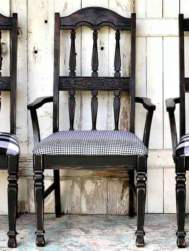 paint wood chairs with a paint sprayer