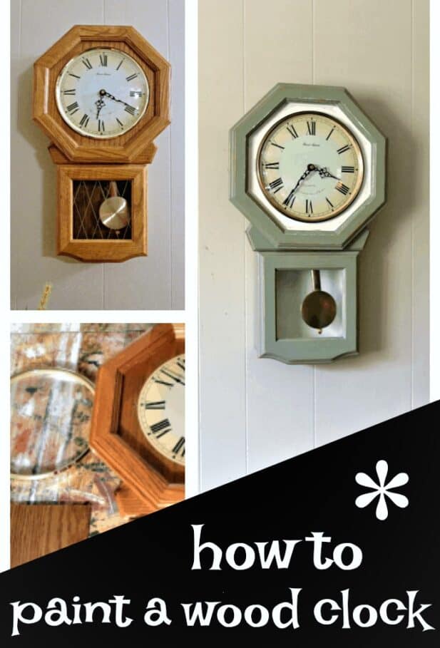 How To Paint A Wood Wall Clock Petticoat Junktion