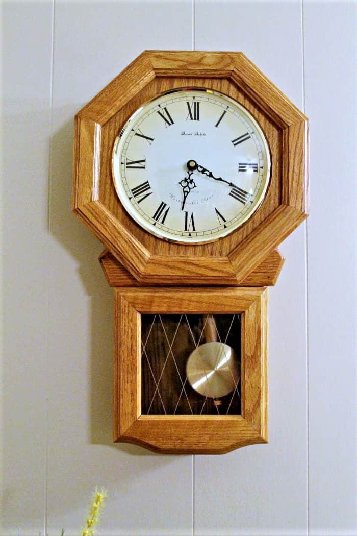 How To Paint A Wood Wall Clock Clock Makeover Petticoat Junktion