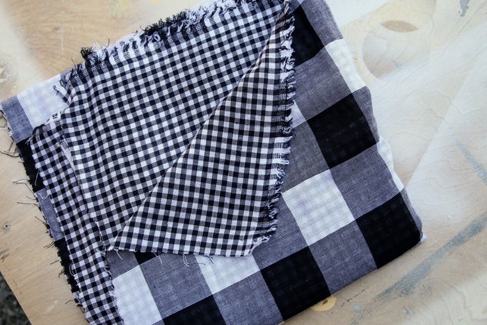 reversible buffalo check fabric