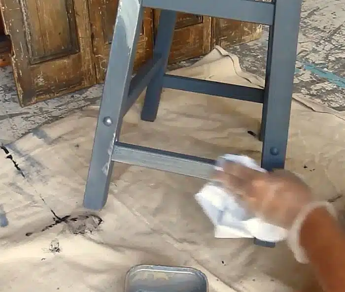 silver paint wash for furniture
