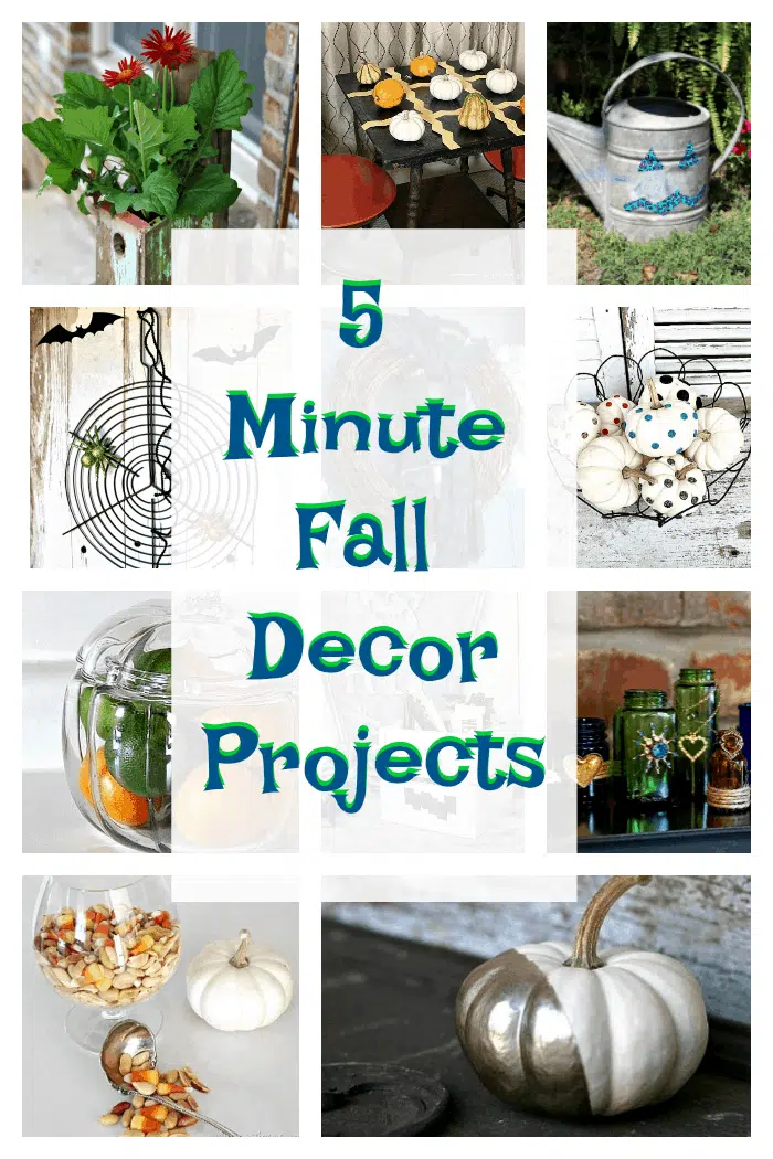 5 minute Fall Decor projects for the lazy DIY'er