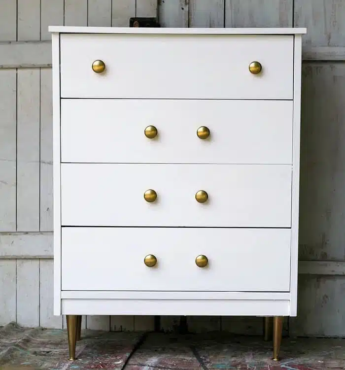 how to paint mid-century modern furniture