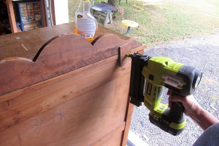 use a Ryobi brad nailer to repair furniture
