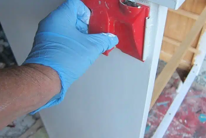 using a paint edger to paint furniture