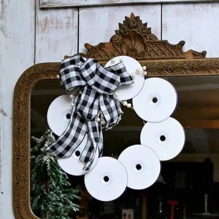 Christmas CD Wreath Recycle Project