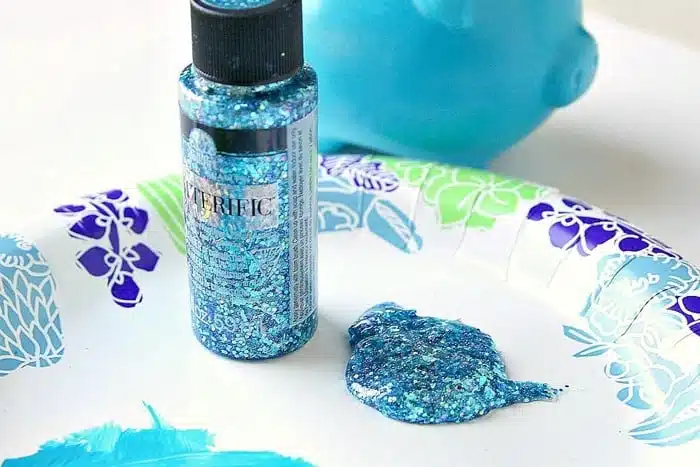 FolkArt Glitterific Paint Neon Lime 2 oz.