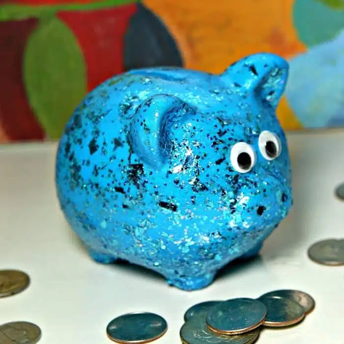 Glitter Piggy Bank Gift Idea