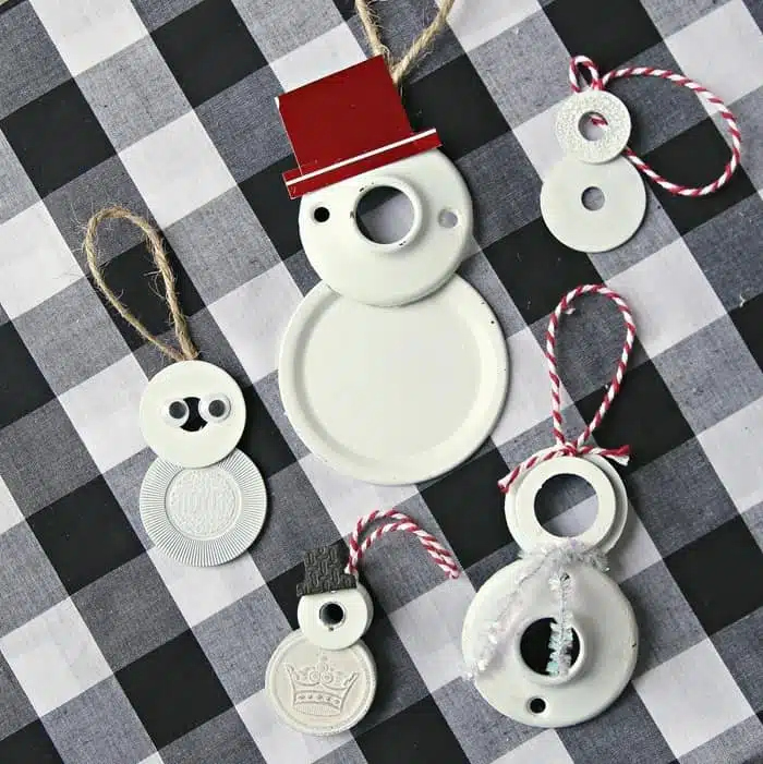 Jolly DIY Snowmen Ornaments Junk Drawer Crafts