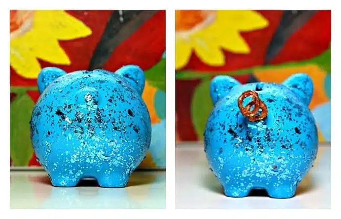 blue piggy bank gift idea