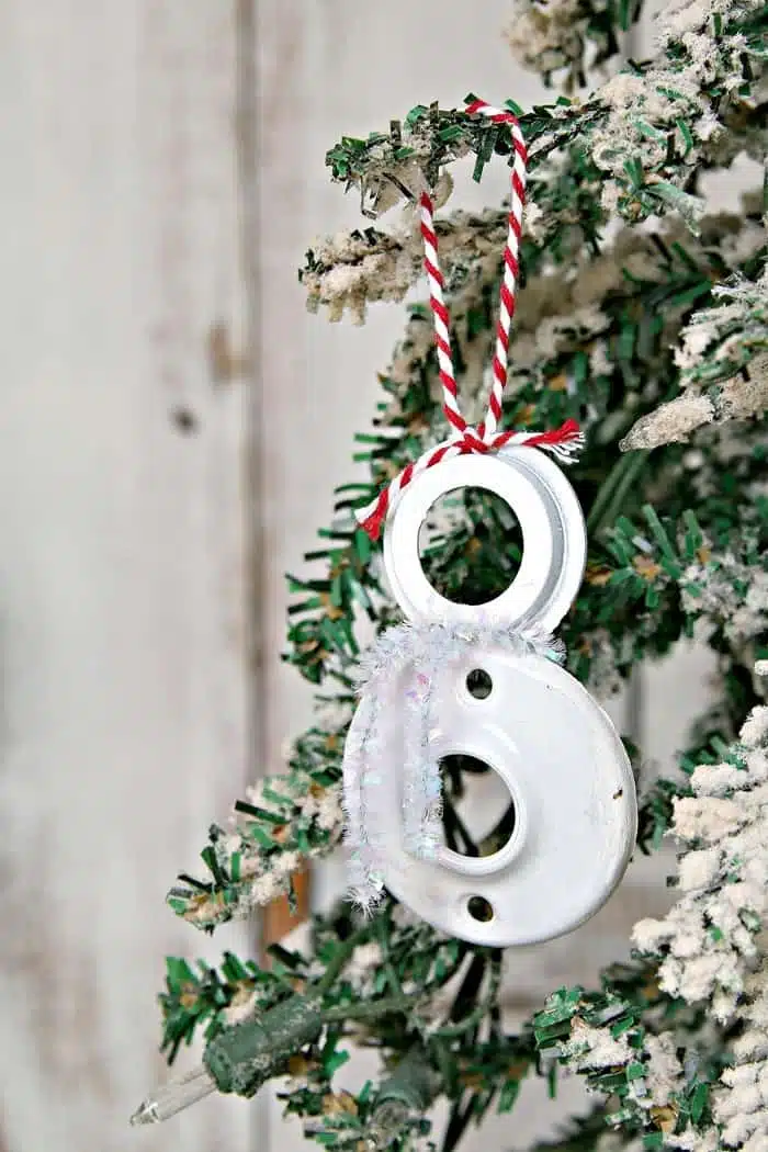 jolly diy snowman Christmas tree ornament