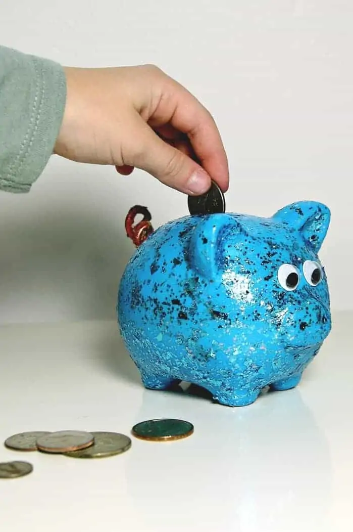 painted piggy bank gift idea