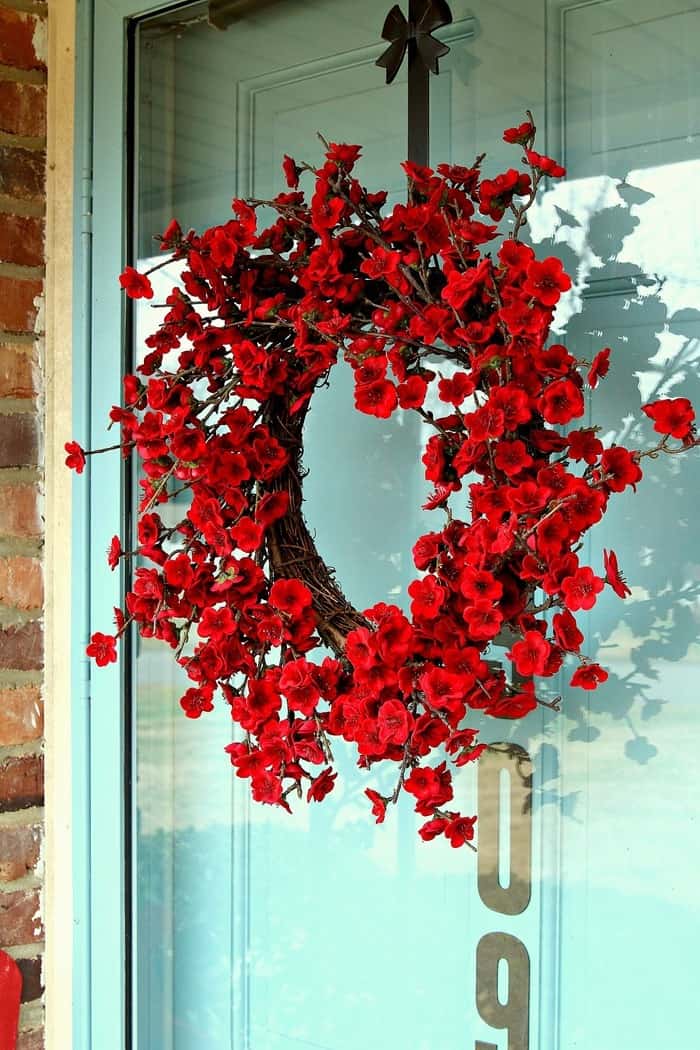 red wreath