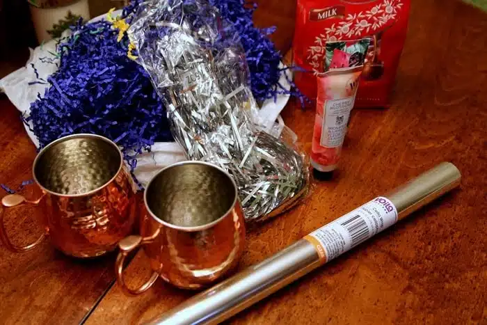 supplies for a last minute gift mug