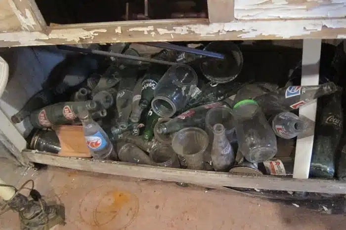 old soda bottles