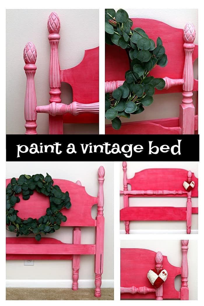 paint a vintage pineapple bed