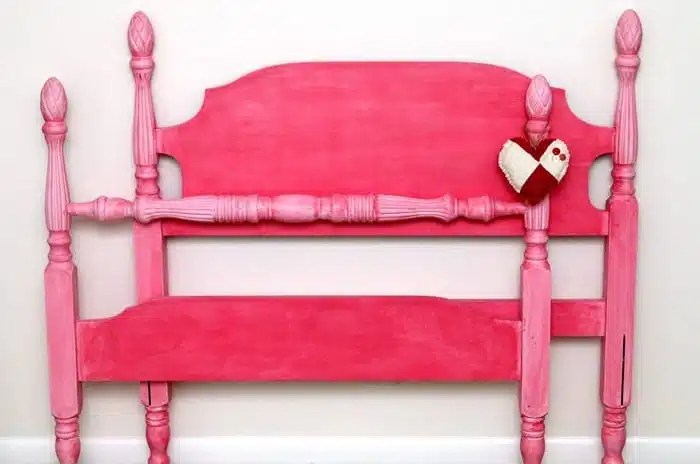 pink color for furniture or how to paint a twin bed pink