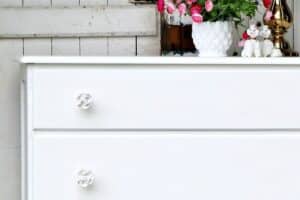 how to paint furniture with white latex paint