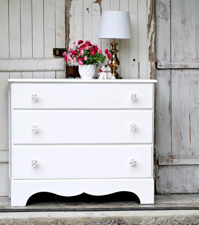 Simple Sophisticated White Dresser